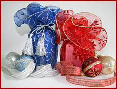 holiday ribbons bows