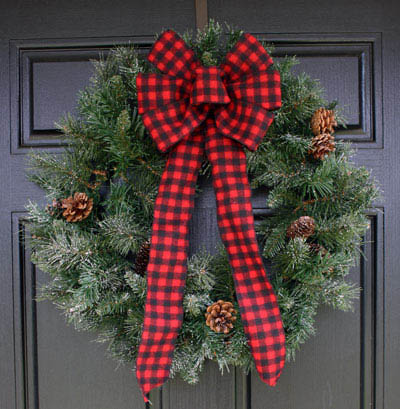 Christmas Bows for outdoor christmas decorations, 