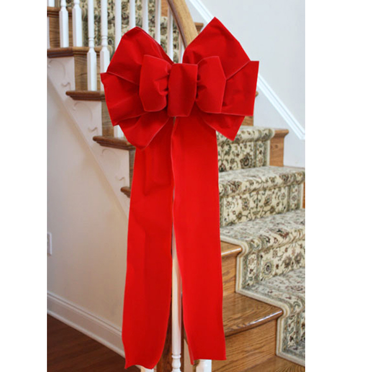 500*6cm Christmas Holiday Ribbon Handmade Wired Edge Ribbon for