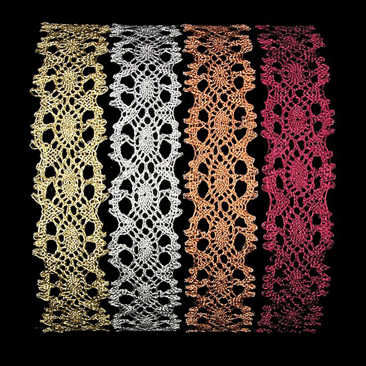 metallic lace ribbon