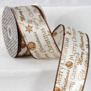 Wired Classic Merry Christmas Ribbon