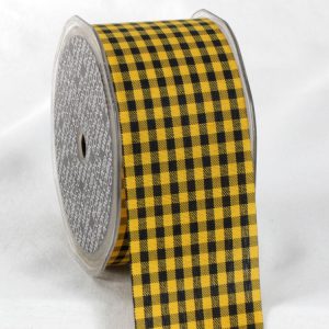 Cut Edge Gingham Ribbon