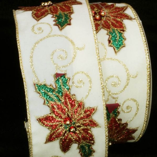 2 1/2" IVORY POINSETTIA