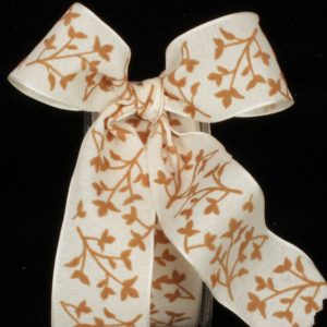 Velvet Leaves Ribbon WIRE EDGE