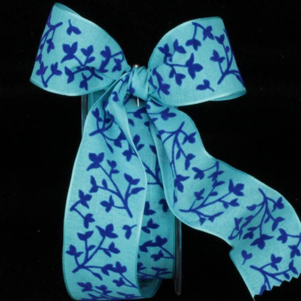 Velvet Leaves Ribbon WIRE EDGE