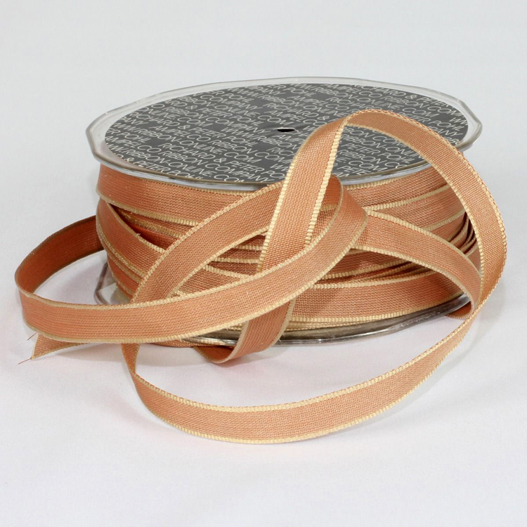 3 White Modern Gold Pattern Ribbon Wire Edge - Karaboo Ribbons