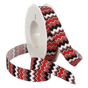 RED AND BLACK CHEVRON