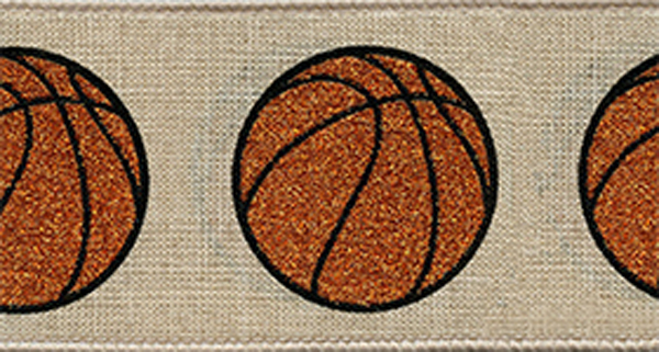 sports fun basketball ribbon